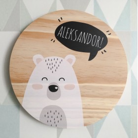 Placa ilustrada - Urso Polar